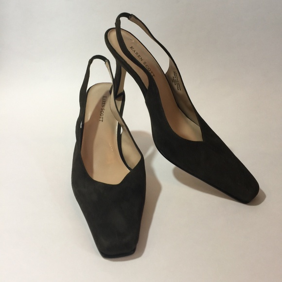 Karen Scott Shoes - Karen Scott Dark Green Slingback Pumps